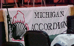 The MAS banner at a concert
