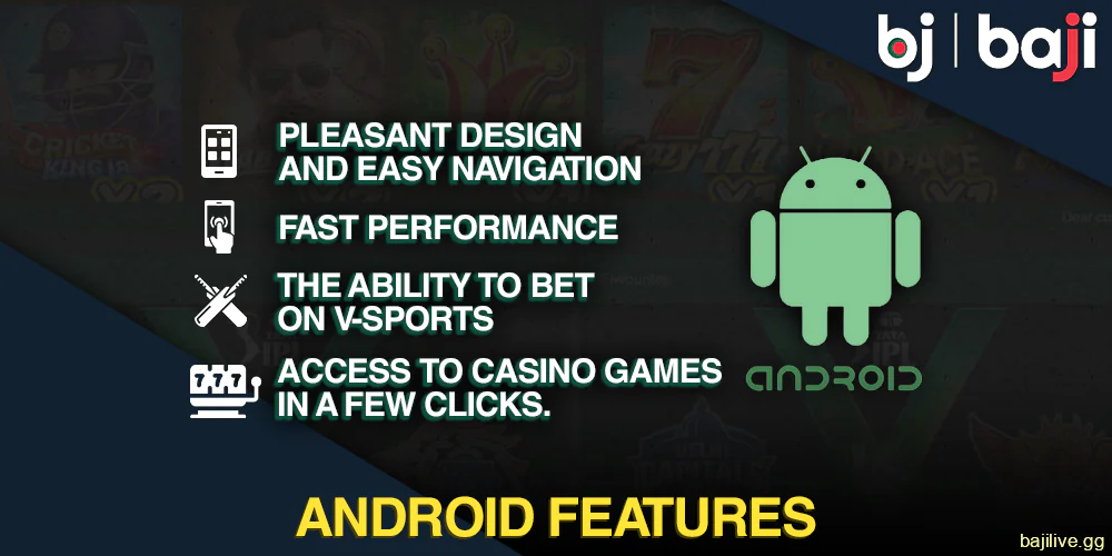 Android Baji app features for Bengali players