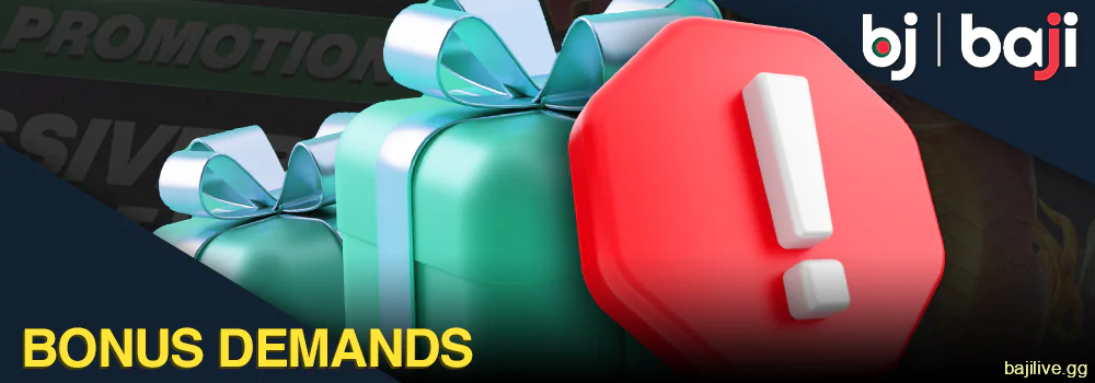 Baji bonus requirements for Bangladeshi players